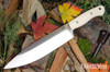 Bark River Knives: Aurora III - CPM 3V - Bone White Micarta