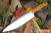 Bark River Knives: Aurora III - CPM 3V - Osage Orange - Red Liners - Mosaic Pins