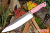 Bark River Knives: Aurora III - CPM 3V - Pink G-10 - Black Liners