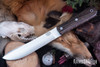 Bark River Knives: Mountain Man - 5" Blade - CPM 3V - Bog Oak - Black Liners