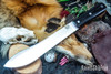 Bark River Knives: Mountain Man 8" - CPM 3V - Black Linen Micarta - Red Liners