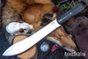 Bark River Knives: Mountain Man 8" - CPM 3V - Gray Sycamore Maple Burl - Mosaic Pins