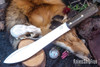 Bark River Knives: Mountain Man 8" - CPM 3V - Green Canvas Micarta - Brass Pins