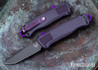 Benchmade Knives: 5370GY-06 Shootout - OTF Auto - Dark Purple Grivory - CPM CruWear - Smoke Gray PVD 