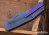 Jack Wolf Knives: Bionic Jack - Front Flipper - Stonewashed Titanium - S90V - Stonewash