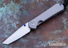 Chris Reeve Knives: Small Sebenza 31 - Tanto - CPM-MagnaCut - Glass Blasted Titanium