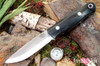 Bark River Knives: Bushcrafter LT - CPM 3V - Black Canvas Micarta