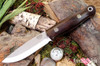 Bark River Knives: Bushcrafter LT - CPM 3V - Desert Ironwood - Black Liners - Mosaic Pins #2