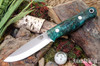 Bark River Knives: Bushcrafter LT - CPM 3V - Green & Blue Maple Burl #2