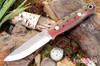 Bark River Knives: Bushcrafter LT - CPM 3V - Rainbow Trout - Pink Liner