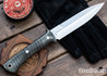 Lon Humphrey Knives: Archangel - 52100 Tool Steel - Curly Maple - Black Liners - LH04KJ027