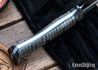 Lon Humphrey Knives: Archangel - 52100 Tool Steel - Curly Maple - Blue Liners - LH04KJ032