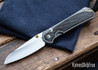 Chris Reeve Knives: Small Sebenza 31 - Insingo - Glass Blasted Titanium - Bog Oak Inlays - CR07KJ001