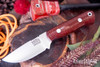 Bark River Knives: Bravo Necker - Cru-Wear - Crimson Burlap Micarta - Red Liner