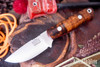 Bark River Knives: Bravo Necker - Cru-Wear - Dark Curly Maple - Red Liners #2