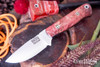 Bark River Knives: Bravo Necker - Cru-Wear - Hellfire Maple Burl - Black Liners - Mosaic Pins #1