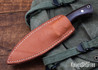  Zoe Crist Knives: Saluda - Green Canvas Micarta