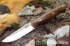 Bark River Knives: Gunny Hunter Z-Wear - Tan Burlap Micarta - Natural Liner - Hollow Pins