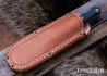 Bark River Knives: Gunny Hunter Z-Wear - Dark Curly Maple - Black Liners - Mosaic Pins #2