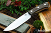 Bark River Knives: Fox River II LT - CPM 3V - Bog Oak - White Liner