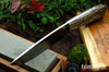 Bark River Knives: Fox River II LT - CPM 3V - Bog Oak - White Liner