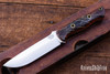 Bark River Knives: Bravo 1.25 - CPM 3V - Prickly Pear - Orange Liners - Hollow Brass - Damaged Box 