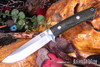 Bark River Knives: Wilderness 5 - CPM CruWear - Evergreen Burlap Micarta - Toxic Liner