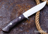 Bark River Knives: Wilderness 5 - CPM CruWear - Smokey Maple Burl