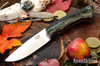 Bark River Knives: Featherweight Fox River - CPM 3V - Black Canvas Micarta - Red Liners - Black Pins