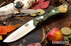 Bark River Knives: Featherweight Fox River - CPM 3V - Green & Gold Maple Burl