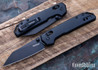 Kershaw Knives: Mini Iridium Blackout - Reverse Tanto - Black Anodized Aluminum - DuraLock - D2 Tool Steel - Black Oxide Finish - 2051RBLK