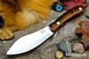 Bark River Knives: Nessmuk - Cru-Wear - Dark Curly Maple - Red Liners #2