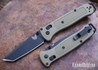 Benchmade Knives: 537BK-06 Bailout - Ranger Green Grivory - CPM-S30V - Tanto - Graphite Black Cerakote
