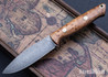 Bark River Knives: UP EDC - Thuya Burl - Red Liners - Mosaic Pins - Boomerang Pattern