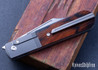Jack Wolf Knives: Primo Jack - Front Flipper - Integral Titanium Framelock - Rosewood - CPM-S90V - Hand Satin