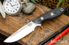 Bark River Knives: Adventurer - CPM 3V - Black Suretouch - Matte - Red Liners - Mosaic Pins