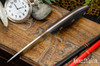 Bark River Knives: Adventurer - CPM 3V - Black Suretouch - Matte - Red Liners - Mosaic Pins