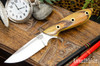 Bark River Knives: Adventurer - CPM 3V - Osage Orange - Hollow Brass Pins #1