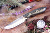 Bark River Knives: Adventurer - CPM 3V - Ranger Green & Black G-10 - Natural Liners - Hollow Brass Pins