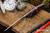 Bark River Knives: Adventurer - CPM 3V - Abyss Krakken Voodoo Resin - Red Liners - Mosaic Pins