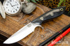 Bark River Knives: Adventurer - CPM 3V - Black Canvas Micarta - Red Liners - Mosaic Pins