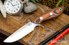 Bark River Knives: Adventurer - CPM 3V - Orange & Black Suretouch - Matte