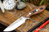Bark River Knives: Adventurer - CPM 3V - Orange & Black Suretouch - Matte - Thick Orange Liners