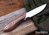 Bark River Knives: Adventurer - CPM 3V - Eucalyptus Burl - White Liner - Hollow Pins