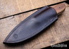 Dellmyer Knives: Full Tang Hunter - 80CrV2 Drop Point - Vintage Micarta - Black Micarta Pins - DK12CK005