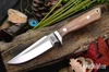 Bark River Knives: Lionhound - CPM 4V - Brown Lacewood Burl - Red Liner