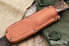 Bark River Knives: Lionhound - CPM 4V - Green Canvas Micarta - Black Liners - Mosaic Pins