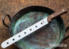L.T. Wright Knives: Chef Paul Signature Collection - Wild Harvest Slicing Knife - Brown Burlap - AEB-L - Chisel Ground