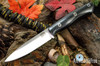 Bark River Knives: Aurora - CPM MagnaCut - Black Canvas Micarta - Red Liners - Mosaic Pins
