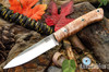 Bark River Knives: Aurora - CPM MagnaCut - Natural Maple Burl - Black Liner - Mosaic Pins #2